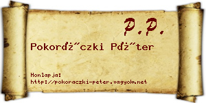 Pokoráczki Péter névjegykártya